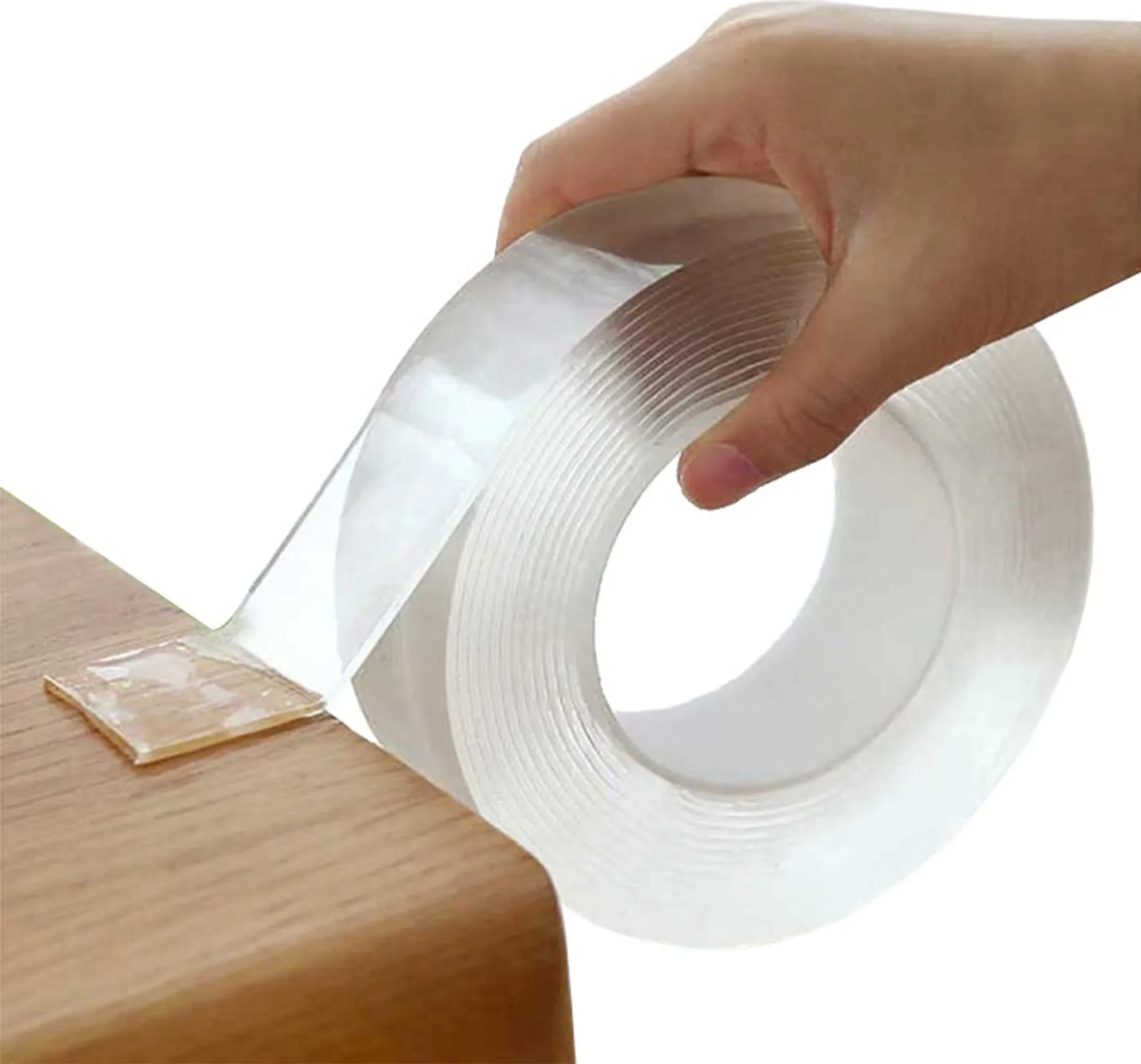 Doppelseitiges Nano-Klebeband – Transparent, 1 m